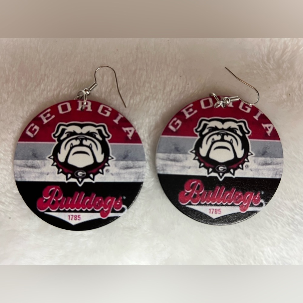 Medium Georgia Bulldog Earrings (UGA)